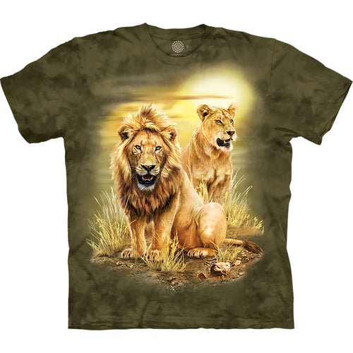 Lion Pair Classic Cotton T-Shirt - View 1